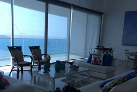apartamentos frente al mar y bahia en Castillogrande-Cartagena-Colombia